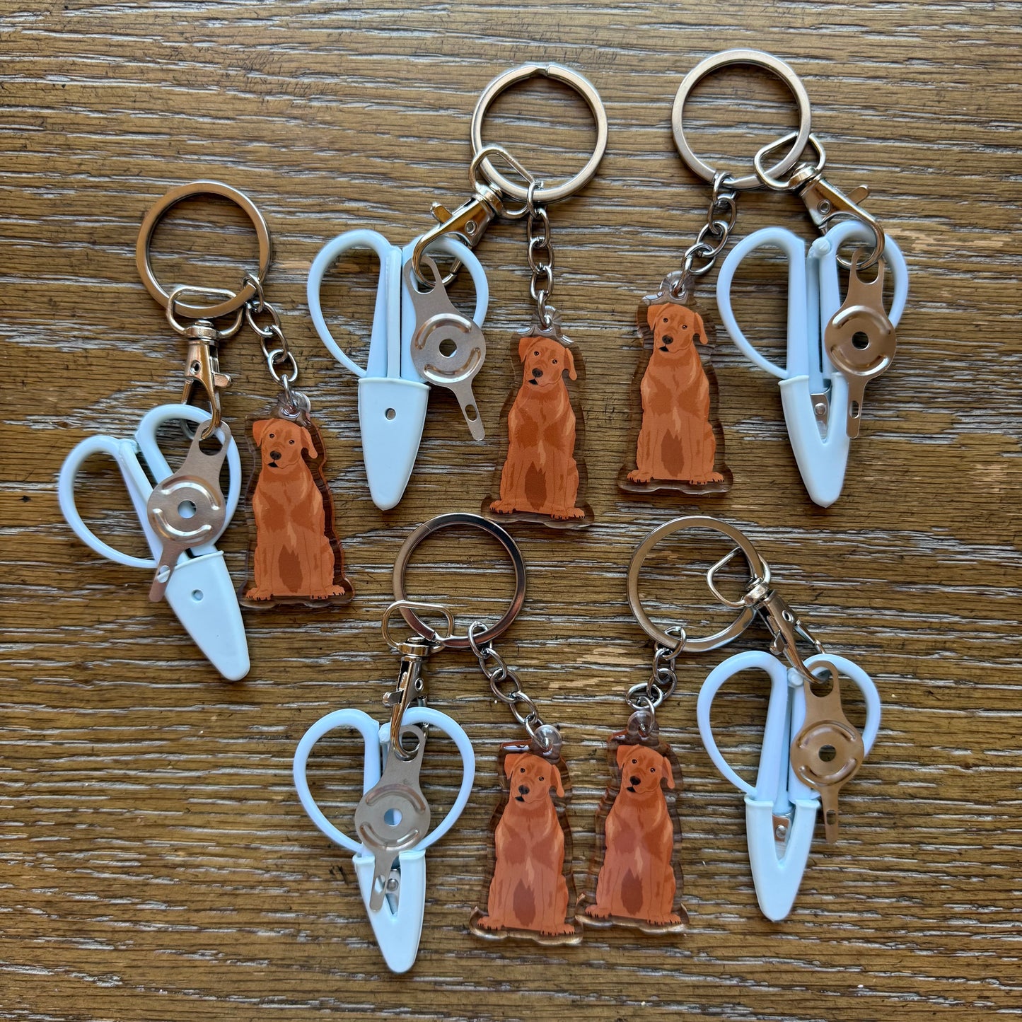 Red Lab Labrador Retriever Notion Keychain