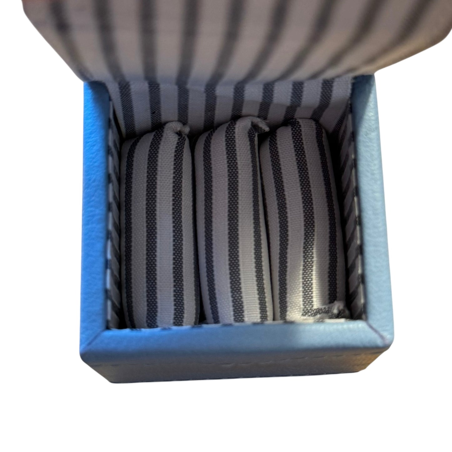 Light Blue Ring Bitty Box Self Finishing Jewelry Box