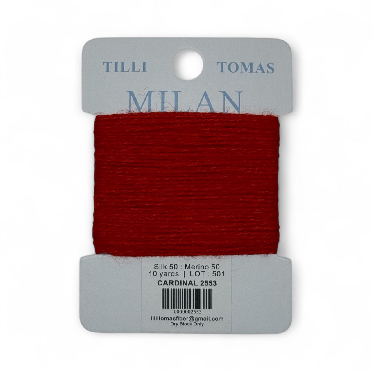 Milan Card 2553 Cardinal Red 10 YD