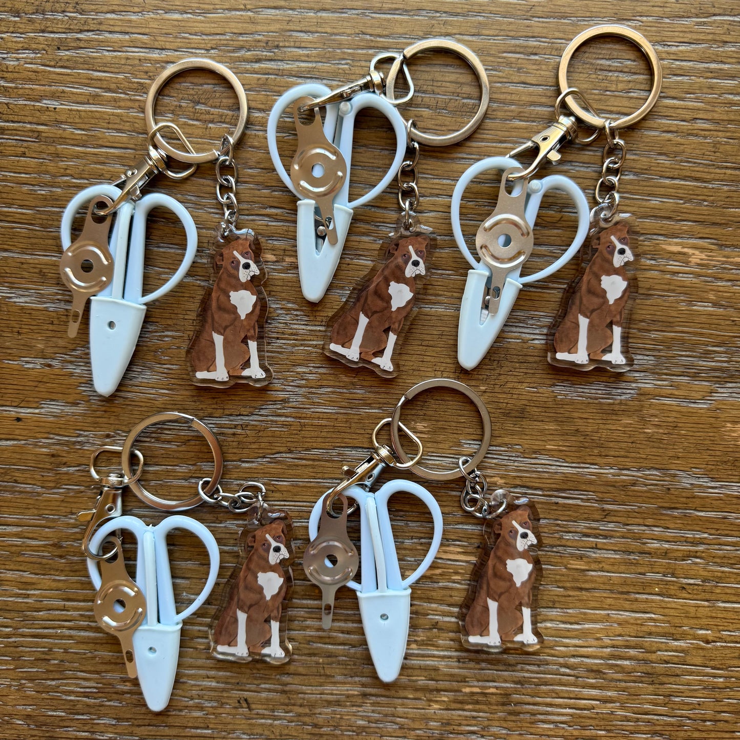 Brindle Boxer Notion Keychain