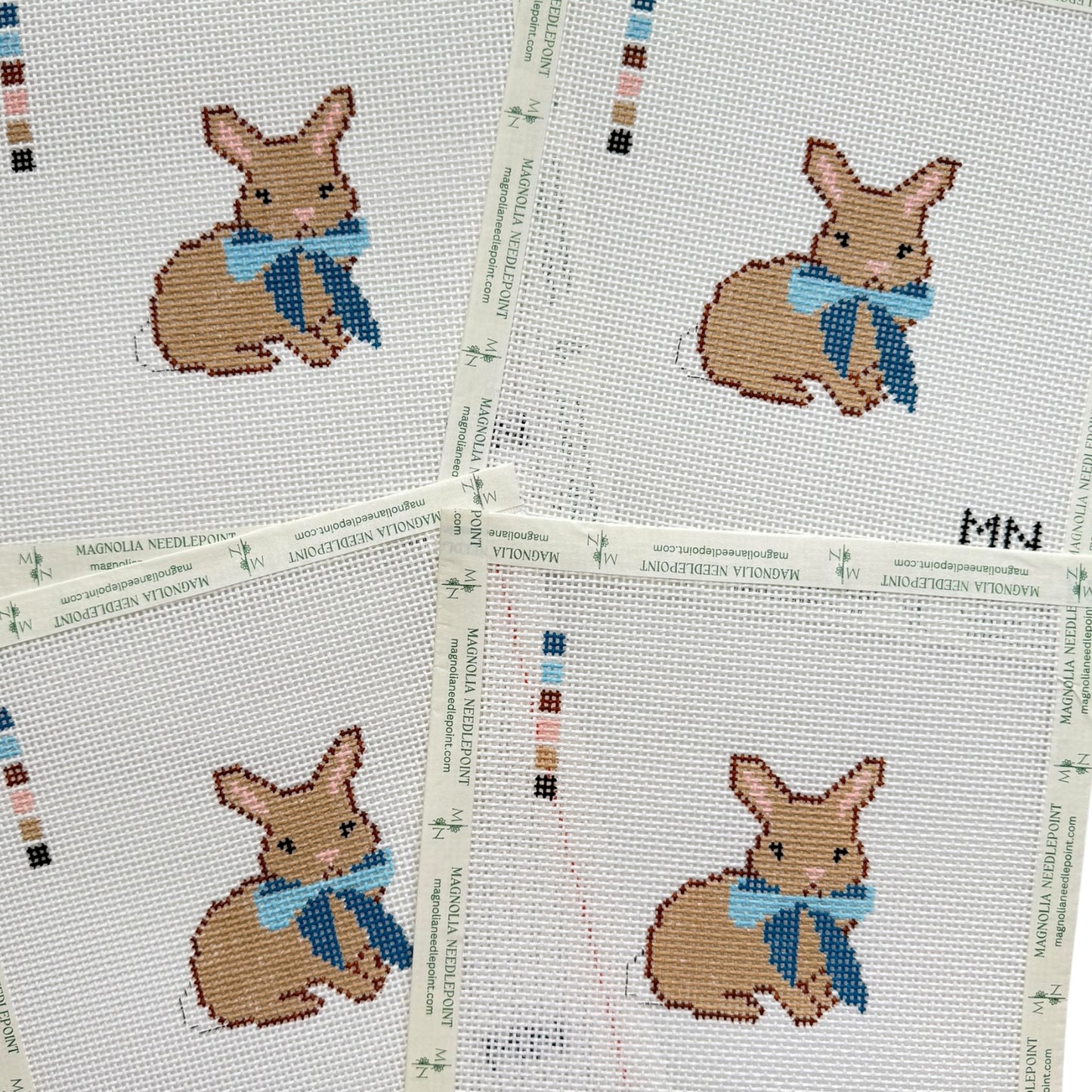 Blue Bow Bunny