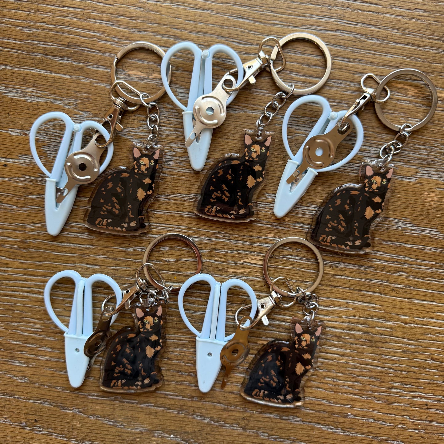 Tortoiseshell Cat Notion Keychain