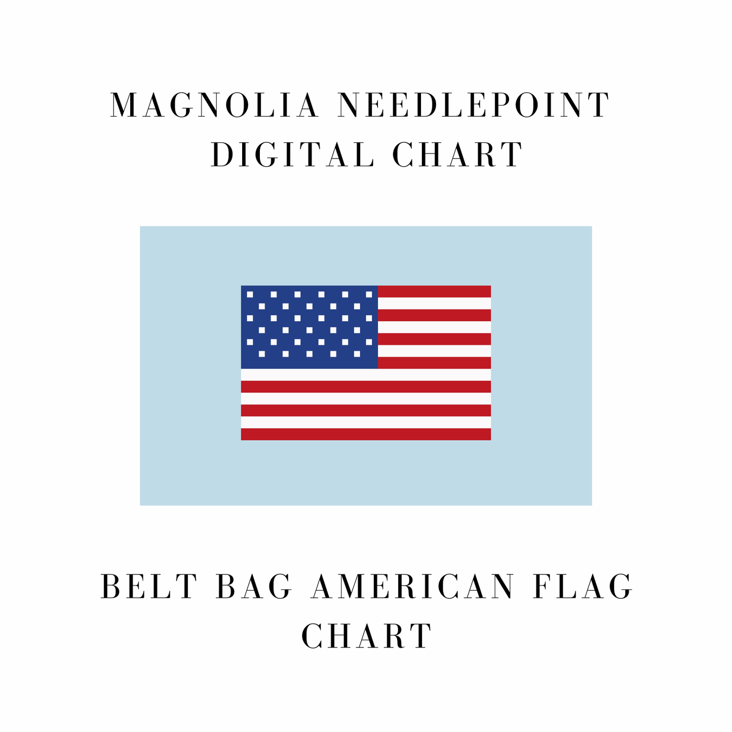 Belt Bag American Flag Chart