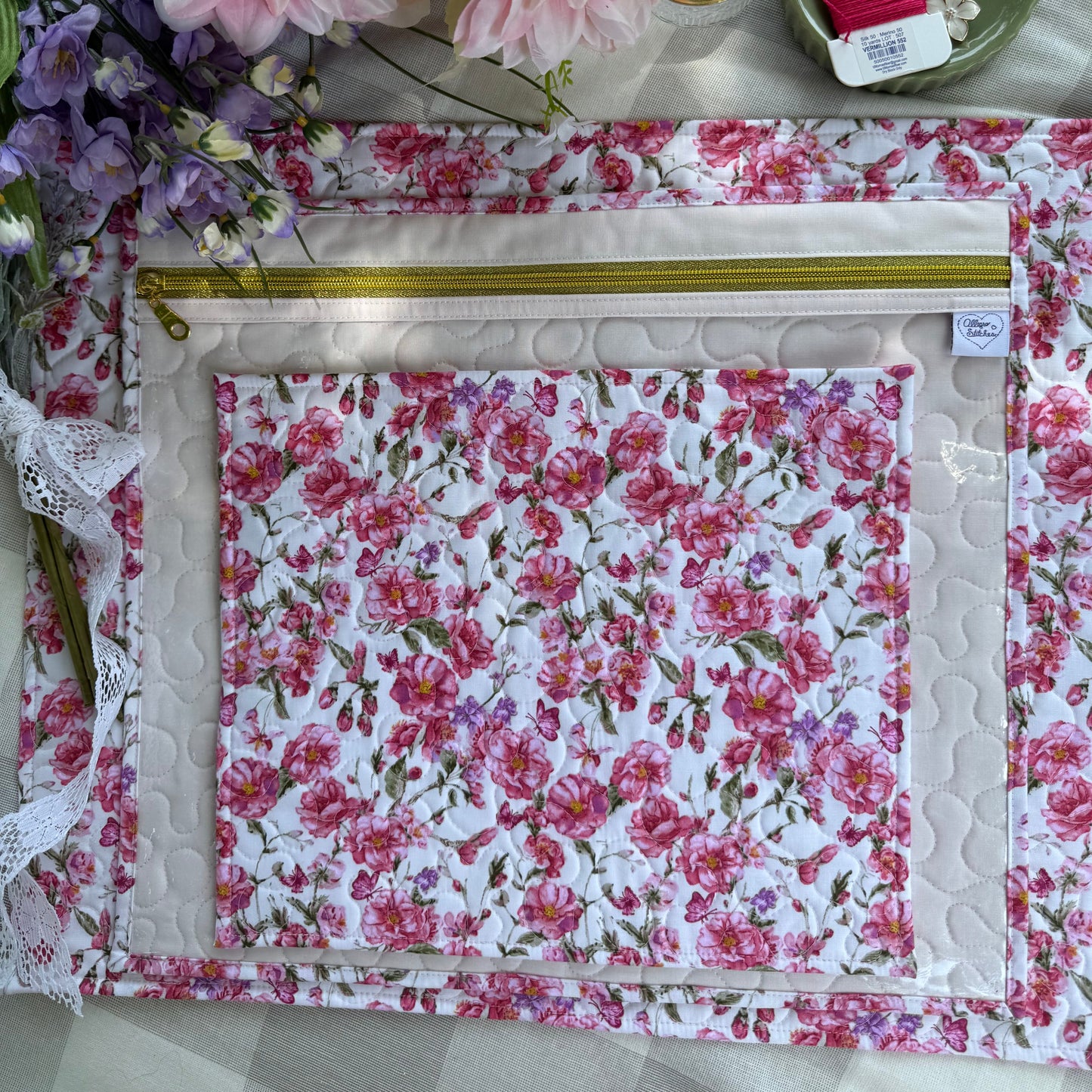 Blushed Gardens Project Bag
