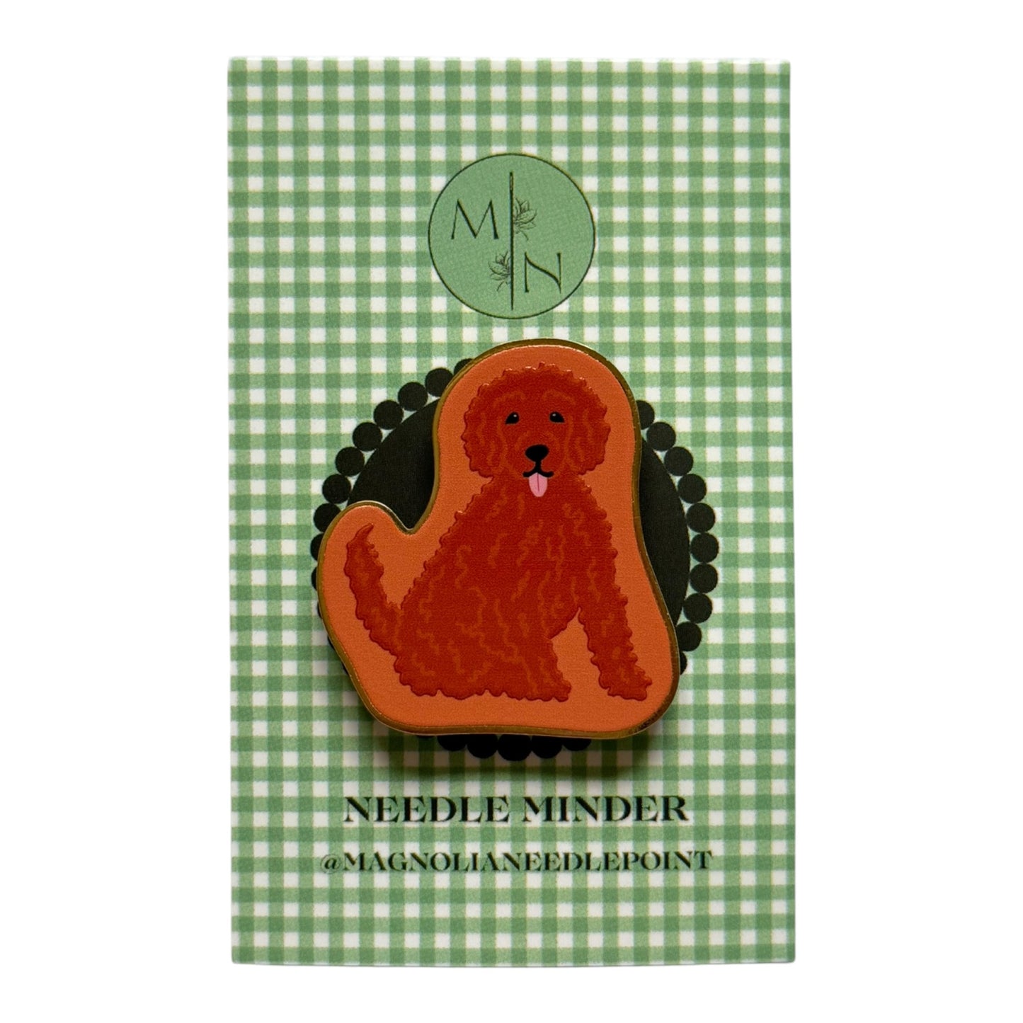 Red Doodle / Poodle Needle Minder