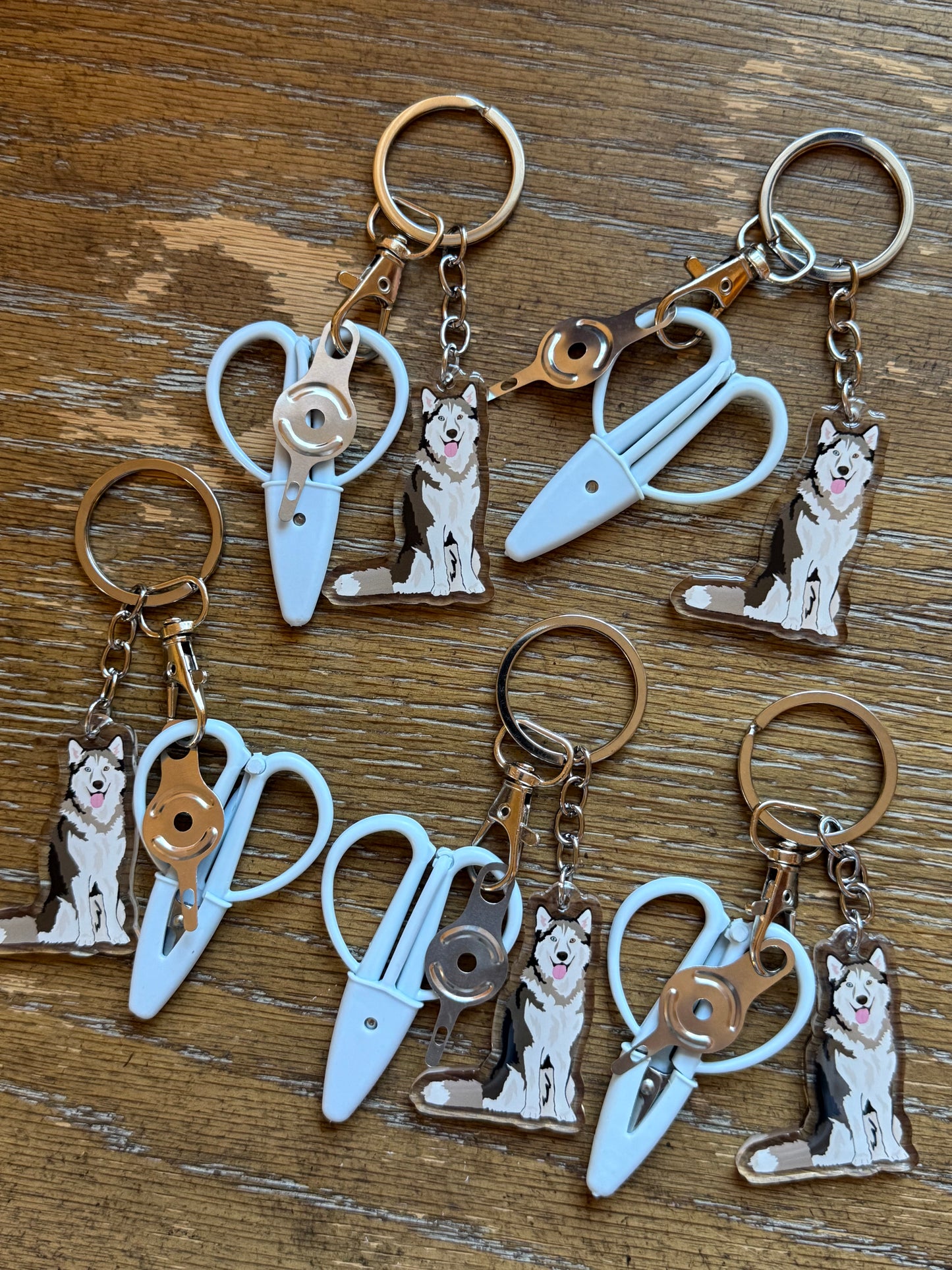 Siberian Husky Notion Keychain