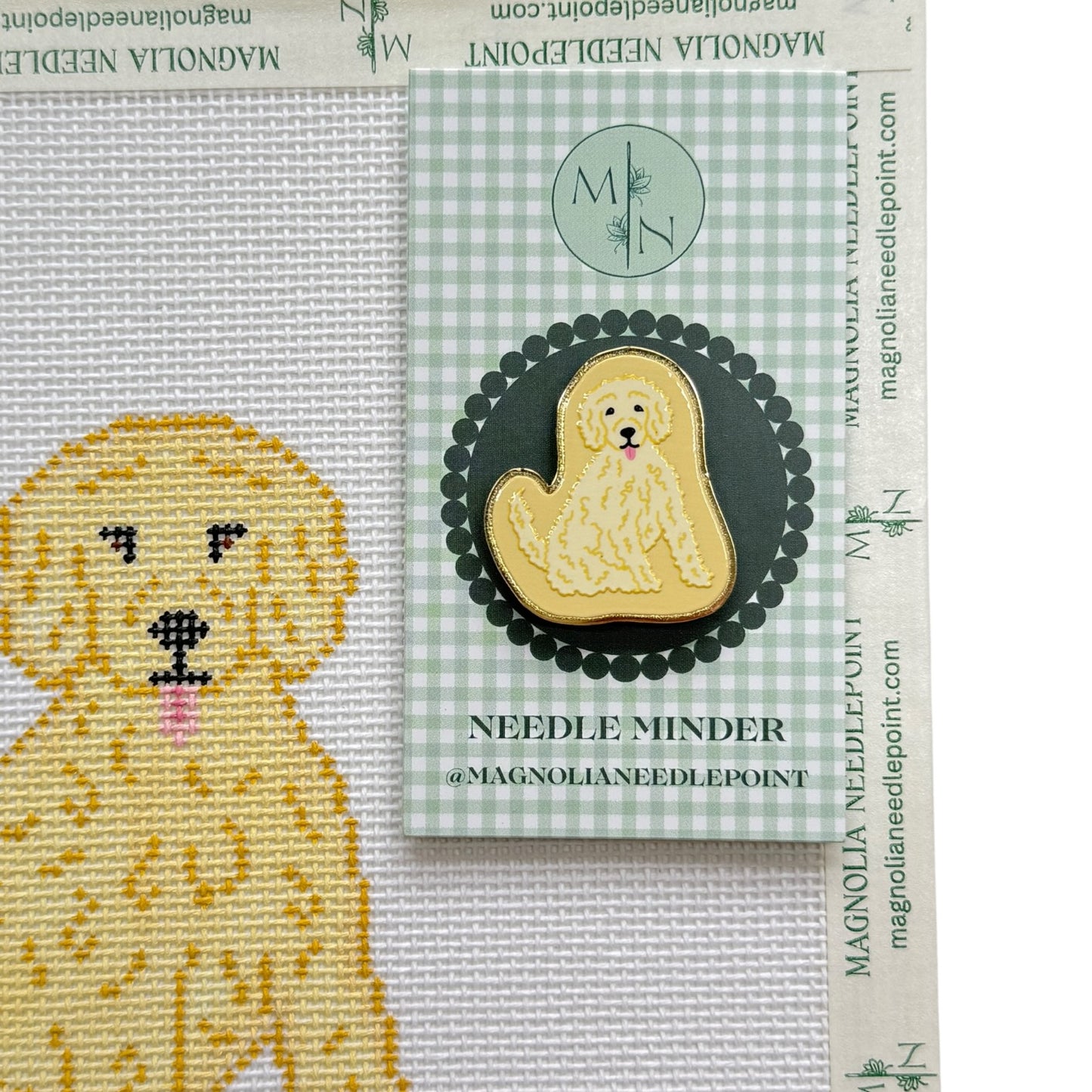 Blonde Doodle / Poodle Needle Minder