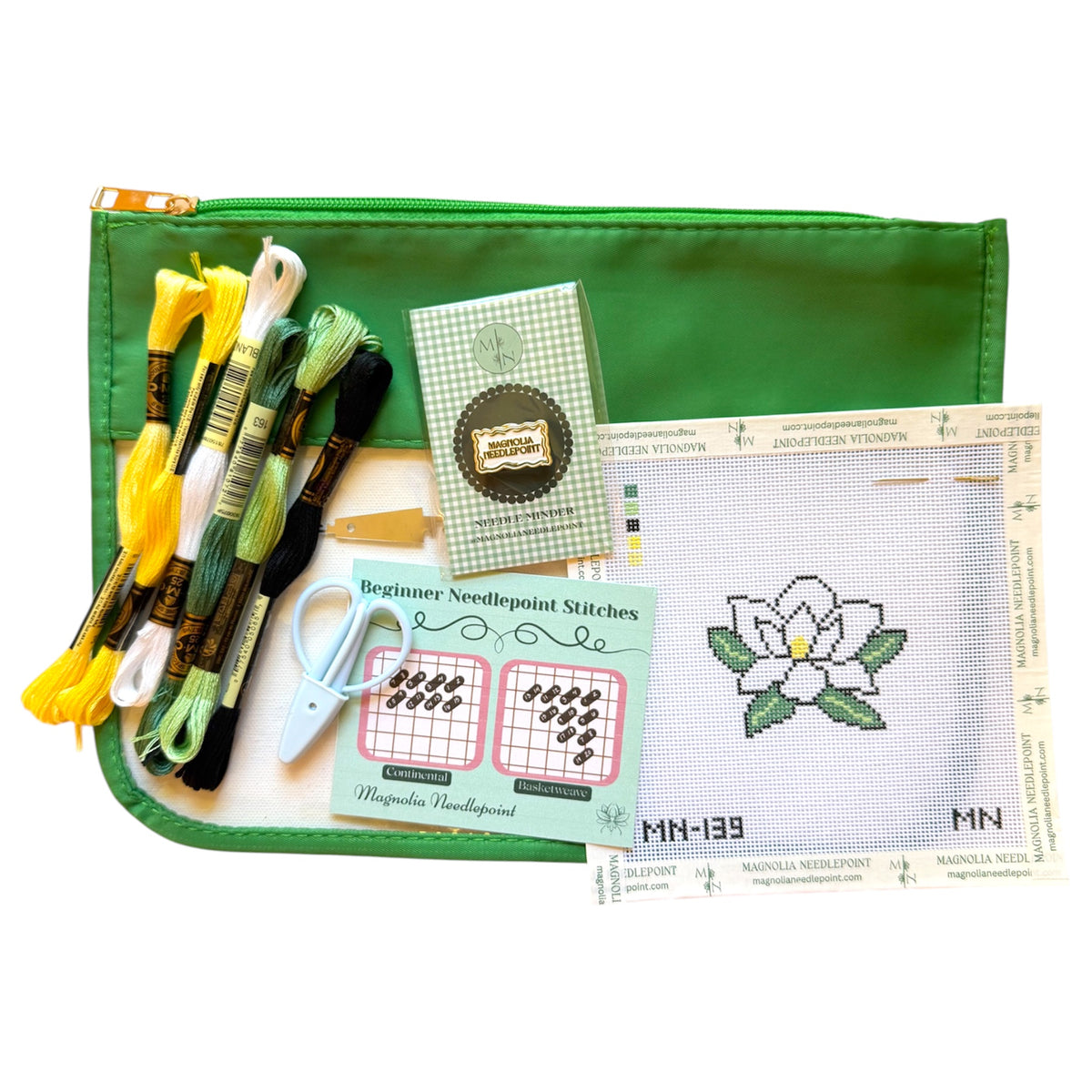 Magnolia Flower Needlepoint Kit
