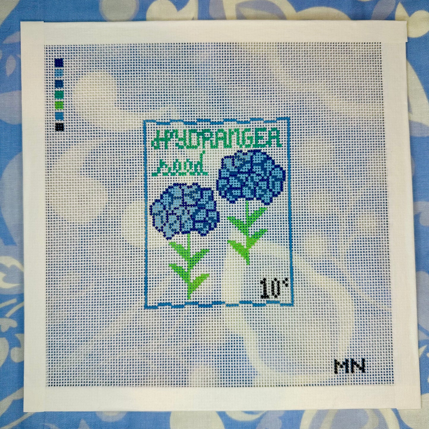 Hydrangea Seed Packet Blue