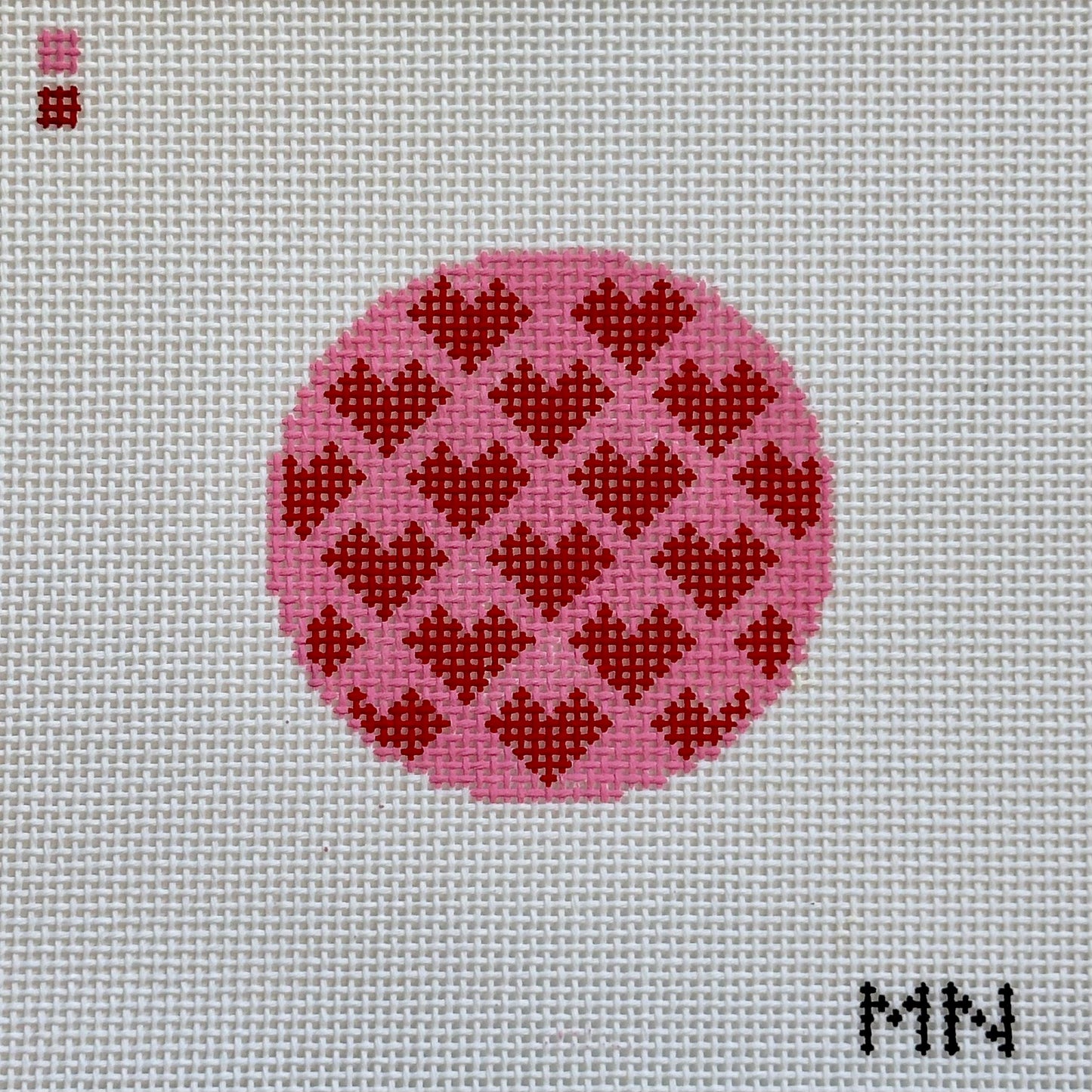 Preorder - Red Hearts on Pink