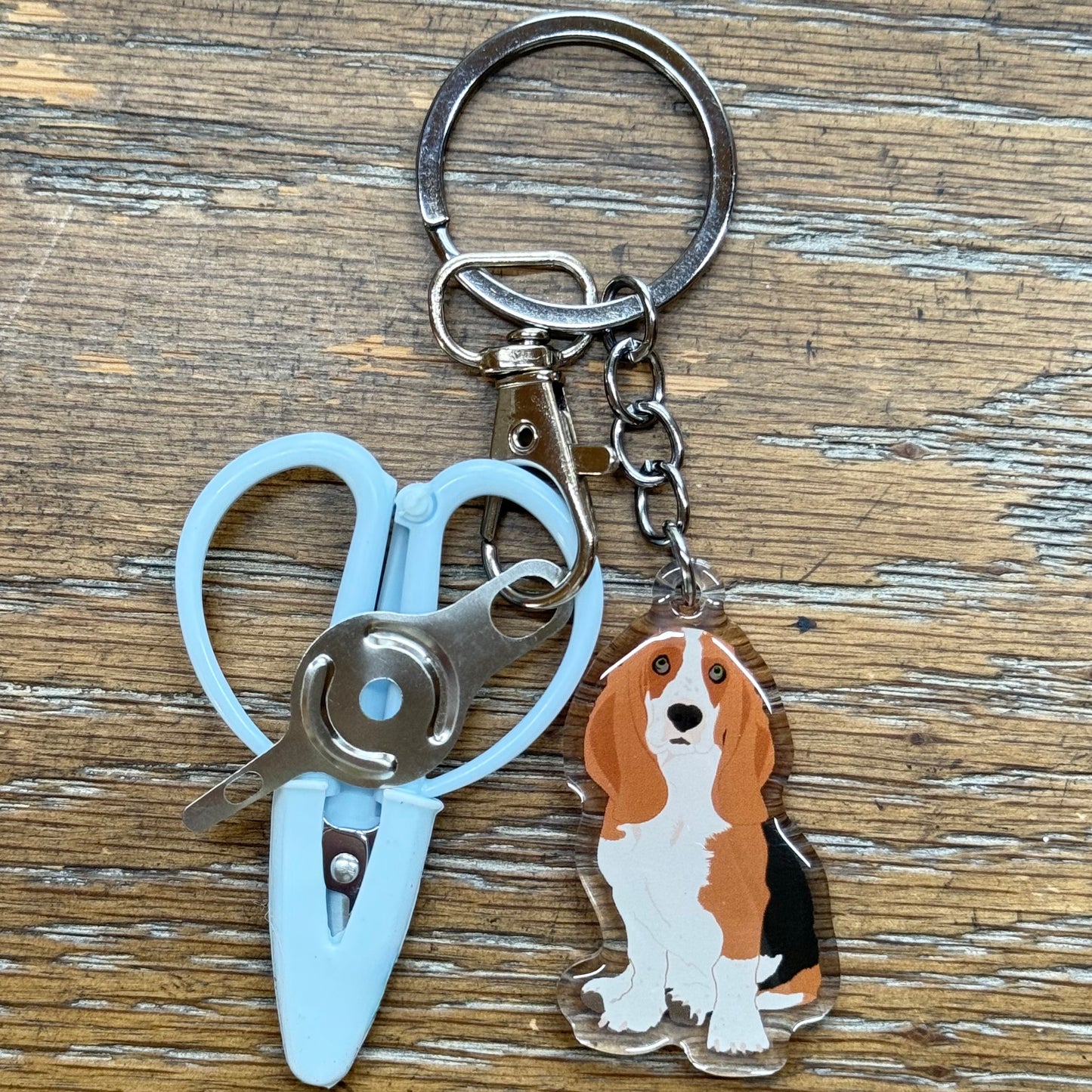 Basset Hound Notion Keychain