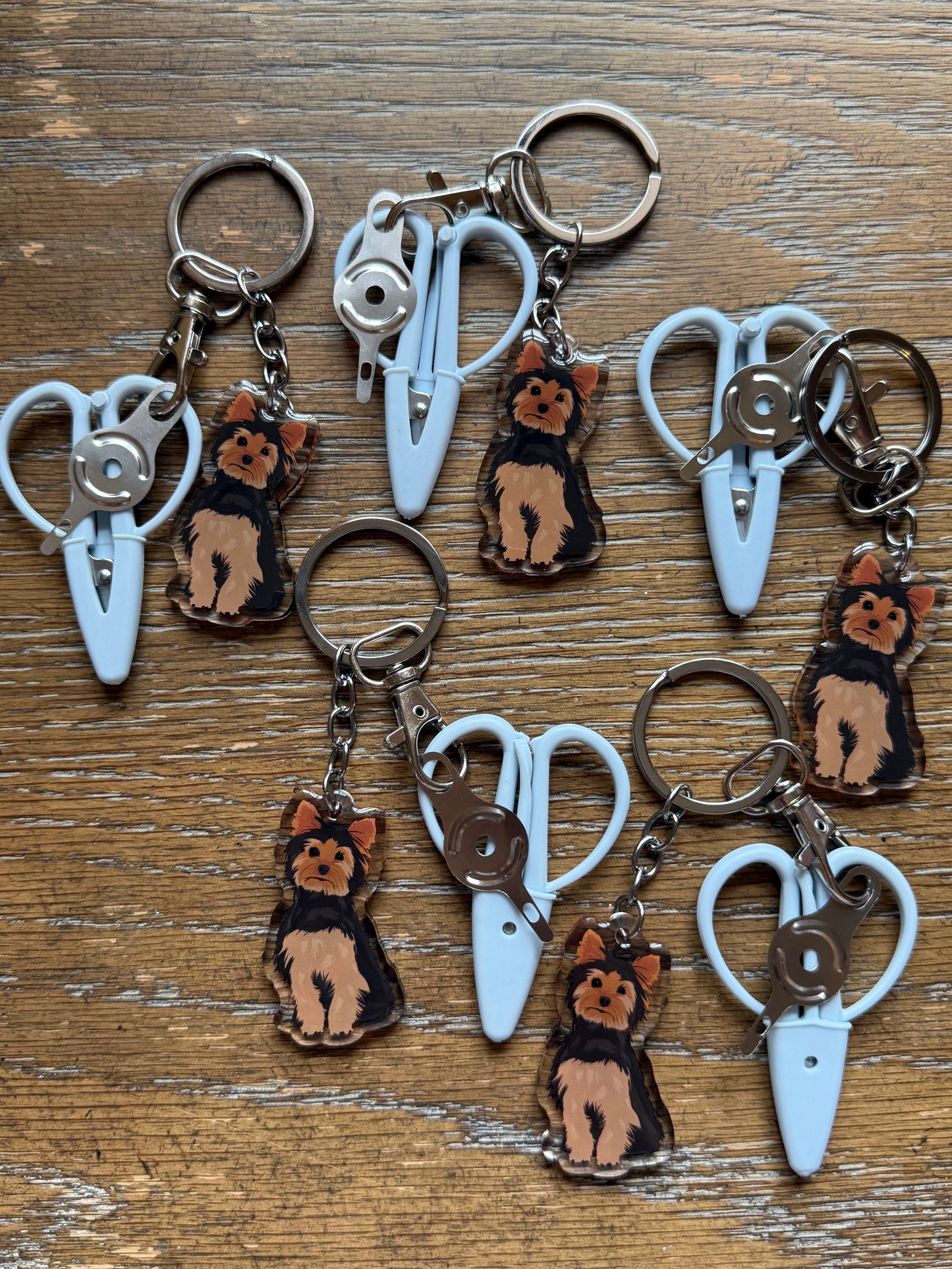 Yorkie Notion Keychain