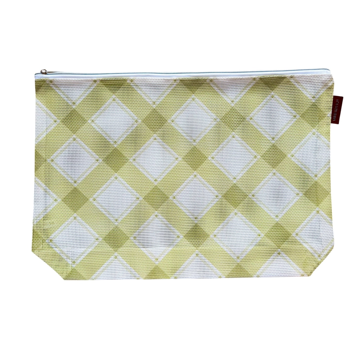 Large Green Plaid Stitch-able Project Bag