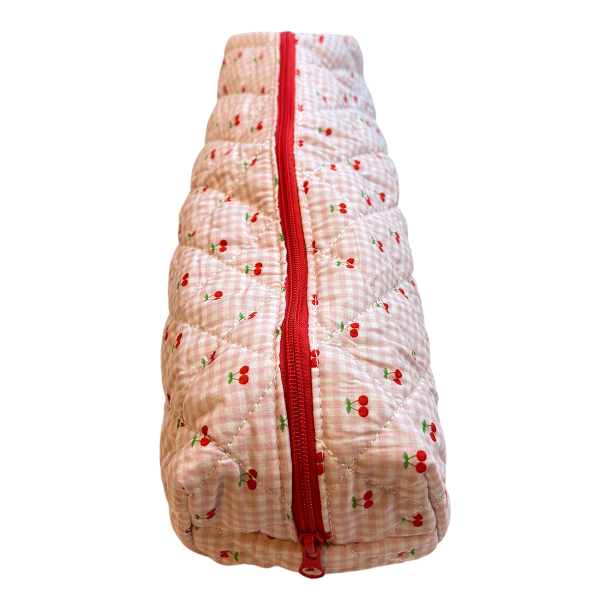 Cherry Gingham Roll-It-Up Bag
