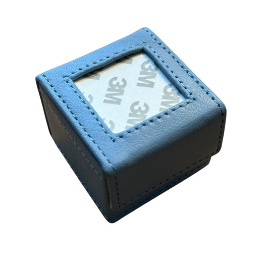 Light Blue Ring Bitty Box Self Finishing Jewelry Box