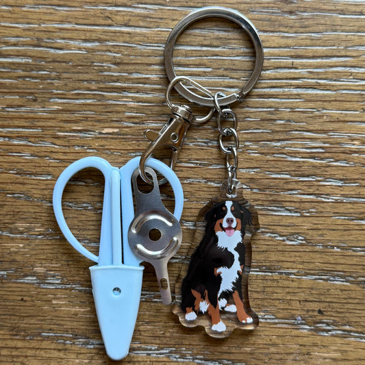 Bernese Mountain Dog Notion Keychain