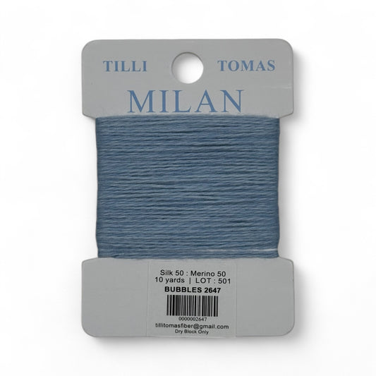 Milan Card 2647 Bubbles Blue 10 YD