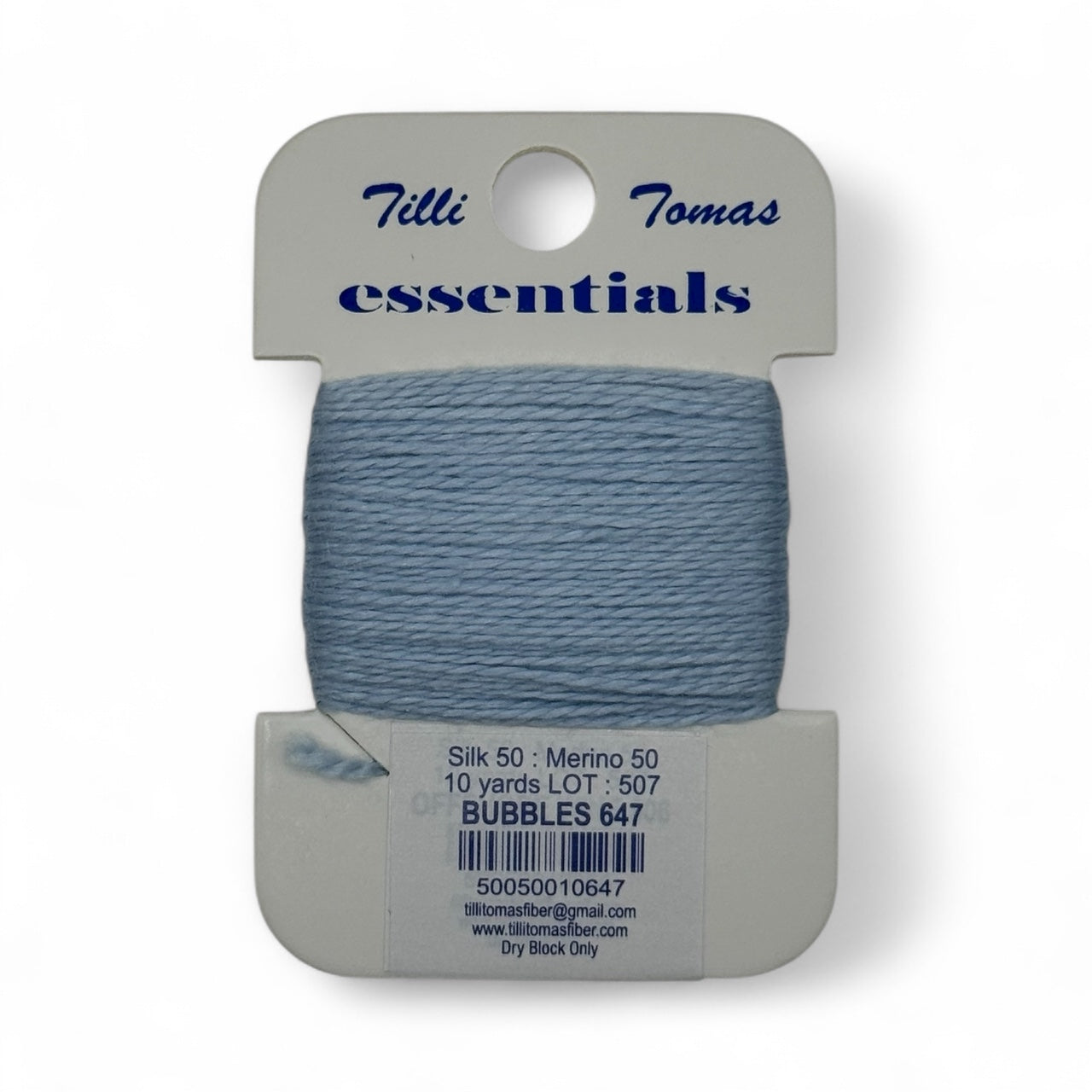 Essentials Card 647 Bubbles Blue 10 YD