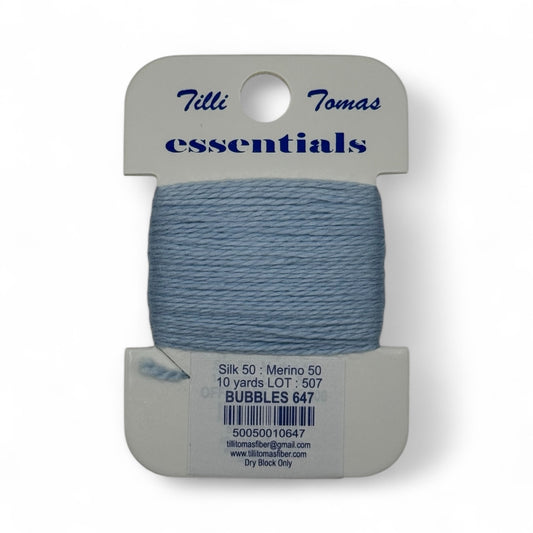 Essentials Card 647 Bubbles Blue 10 YD