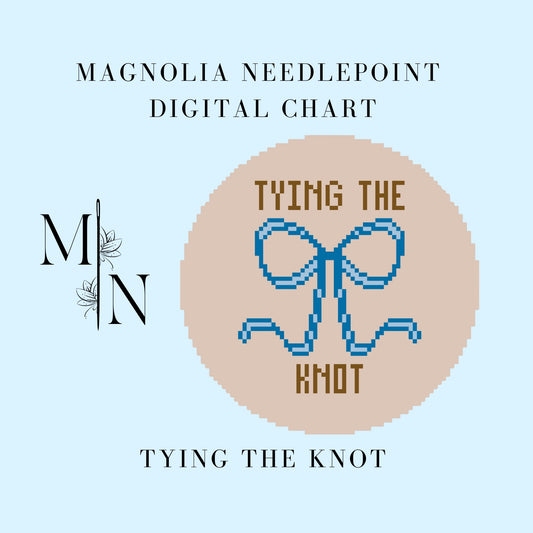 Tying The Knot Digital Download Needlepoint Chart