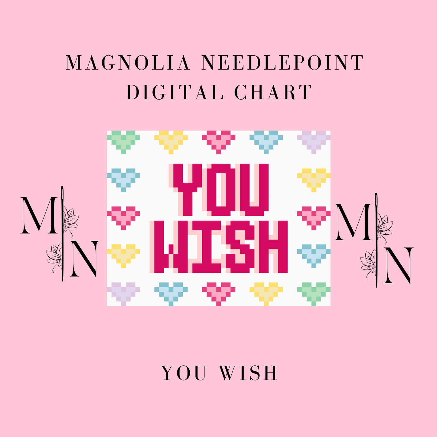 Chart4Charity You Wish Digital Download Needlepoint Chart