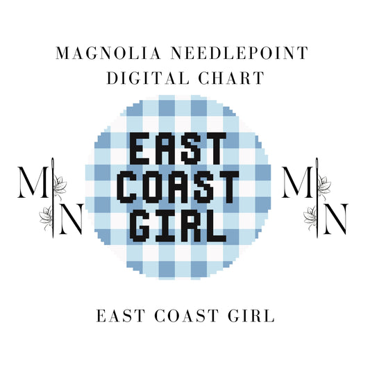 East Coast Girl Digital Download Needlepoint Chart