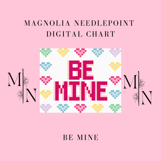 Chart4Charity Be Mine Digital Download Needlepoint Chart