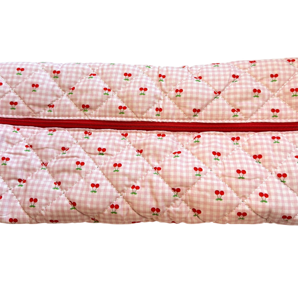 Cherry Gingham Roll-It-Up Bag