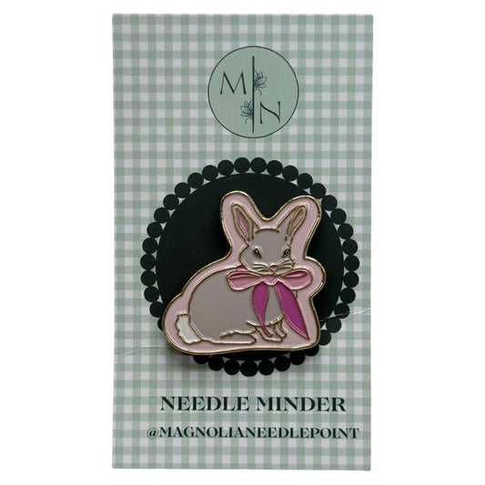 Pink Bow Bunny Needle Minder