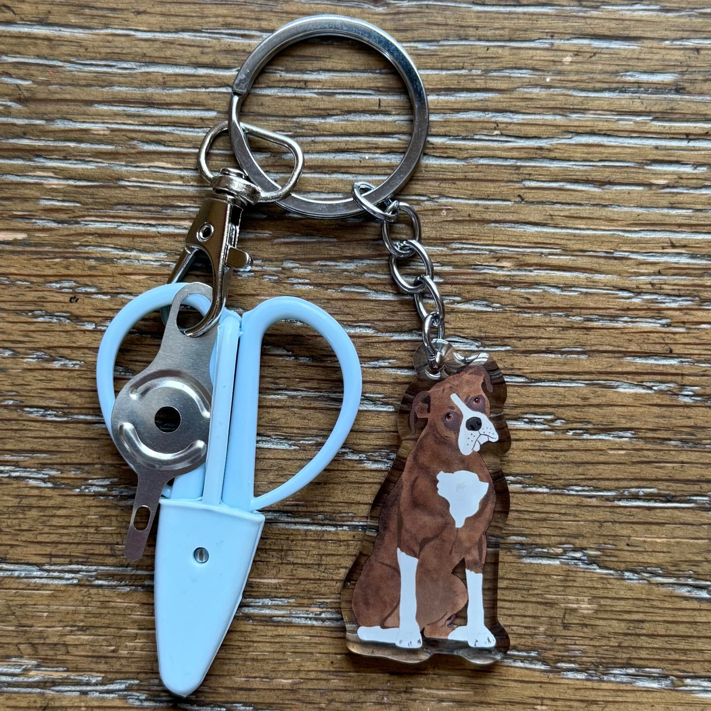 Brindle Boxer Notion Keychain