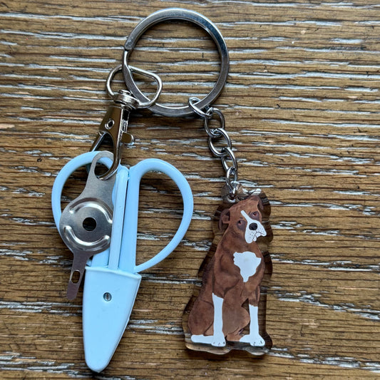 Brindle Boxer Notion Keychain