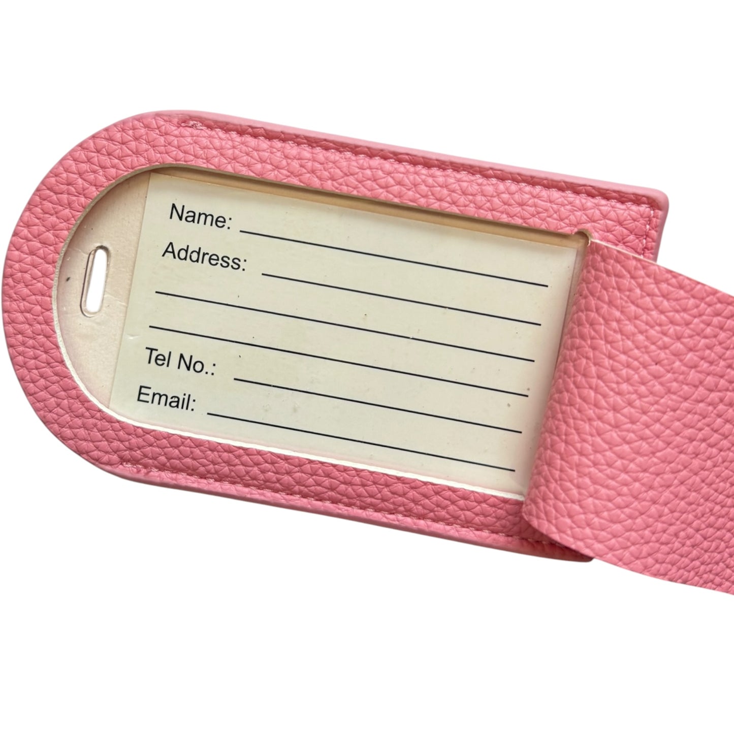 Barbie Pink Pebbled Self Finishing Luggage Tag