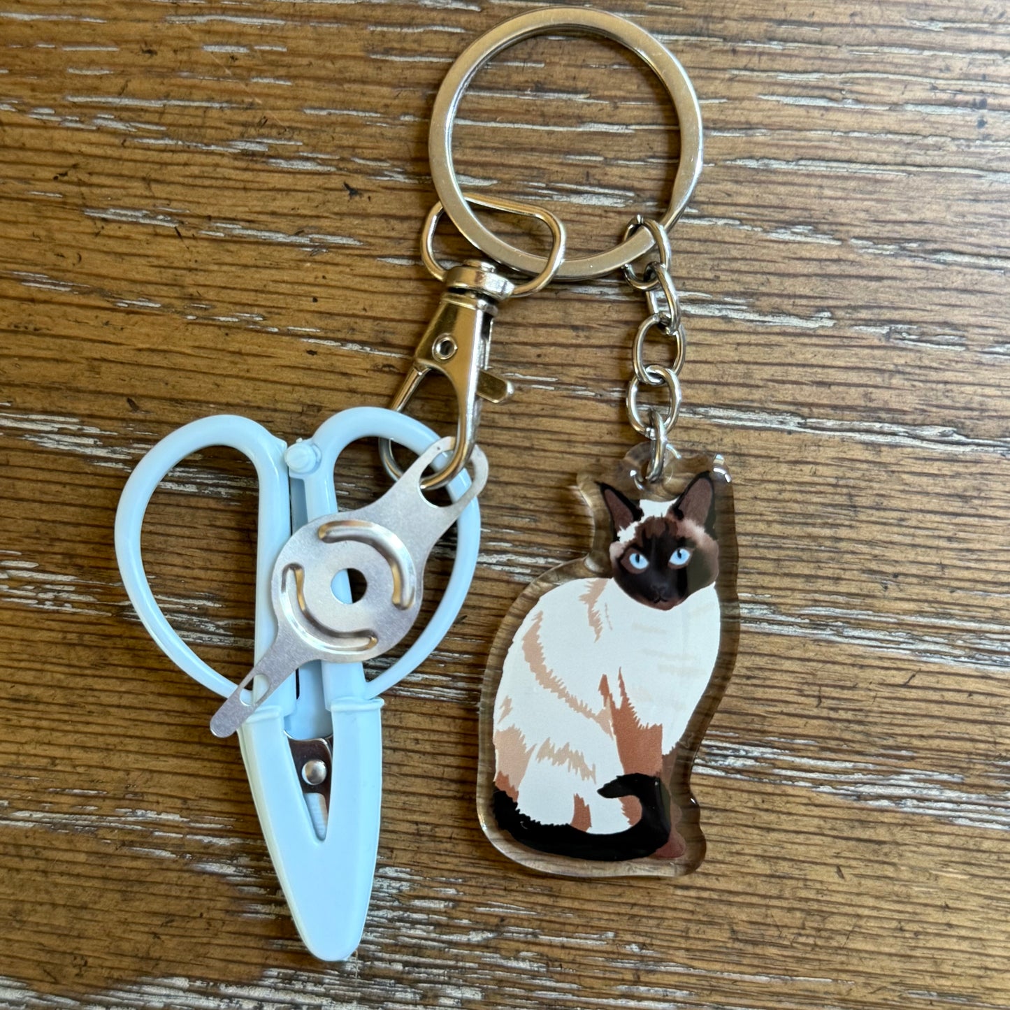 Siamese Cat Notion Keychain