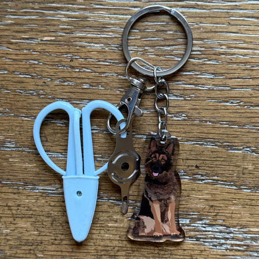 German Shepherd Notion Keychain