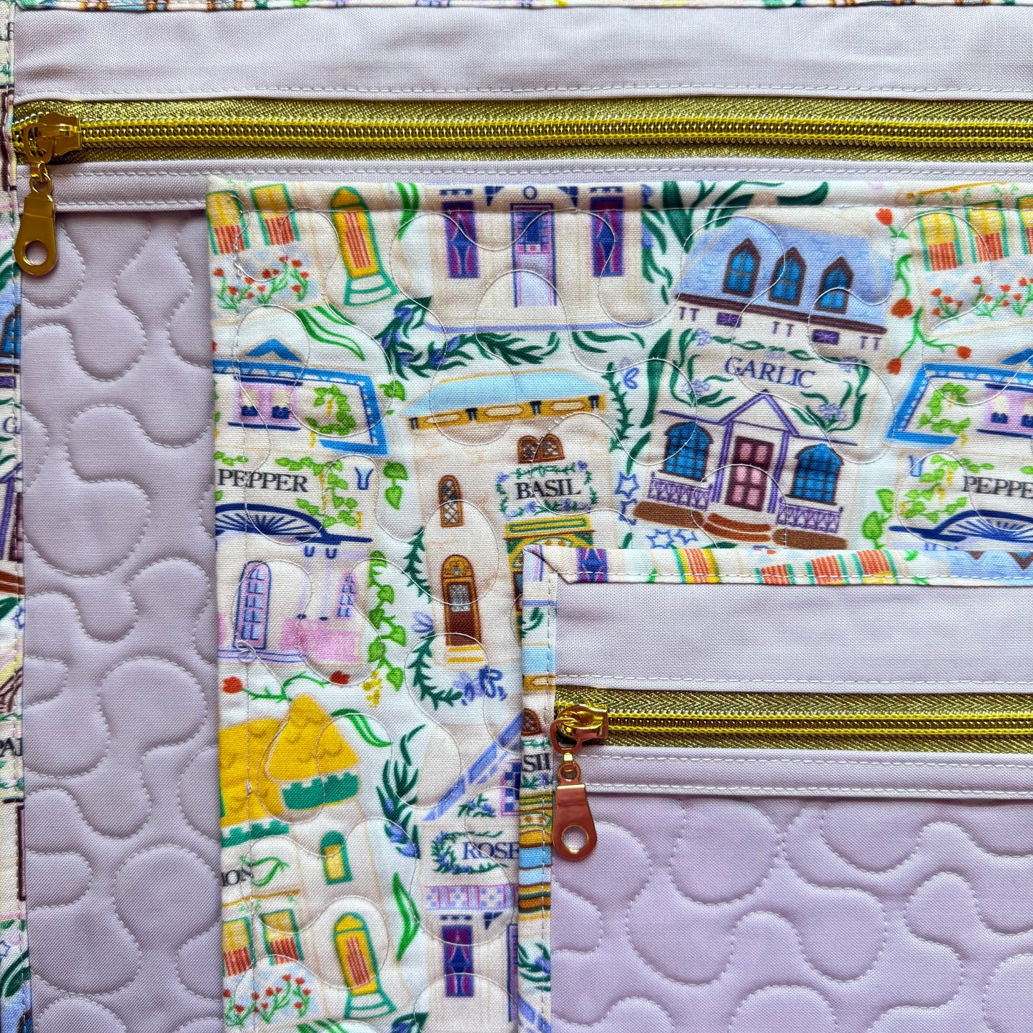 Spice Village Houses (Purple Lining) Project Bag