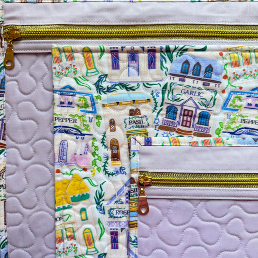 Spice Village Houses (Purple Lining) Project Bag