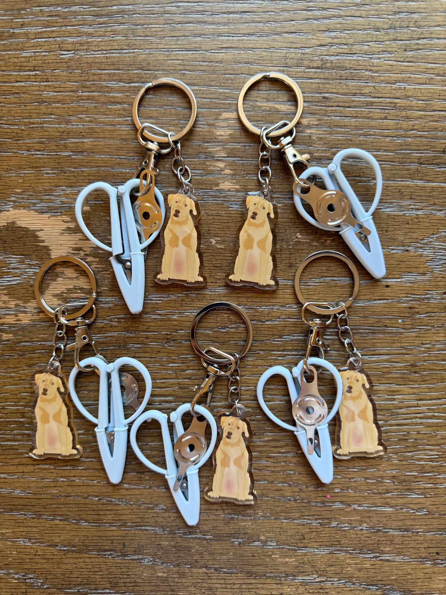 Yellow Lab Labrador Retriever Notion Keychain