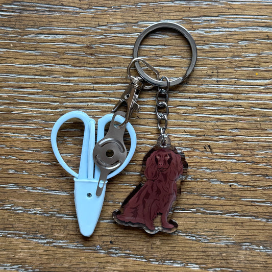 Brown Boykin Spaniel / Cavalier Notion Keychain