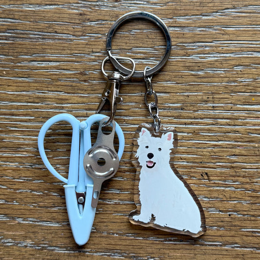 Westie West Highland Terrier Notion Keychain