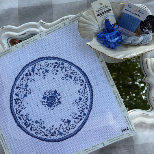 Blue China Plate