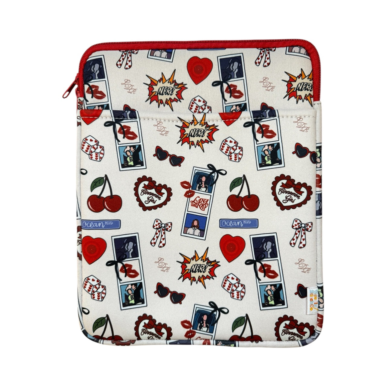 Lana Motif Neoprene Top-Zip Project Bag