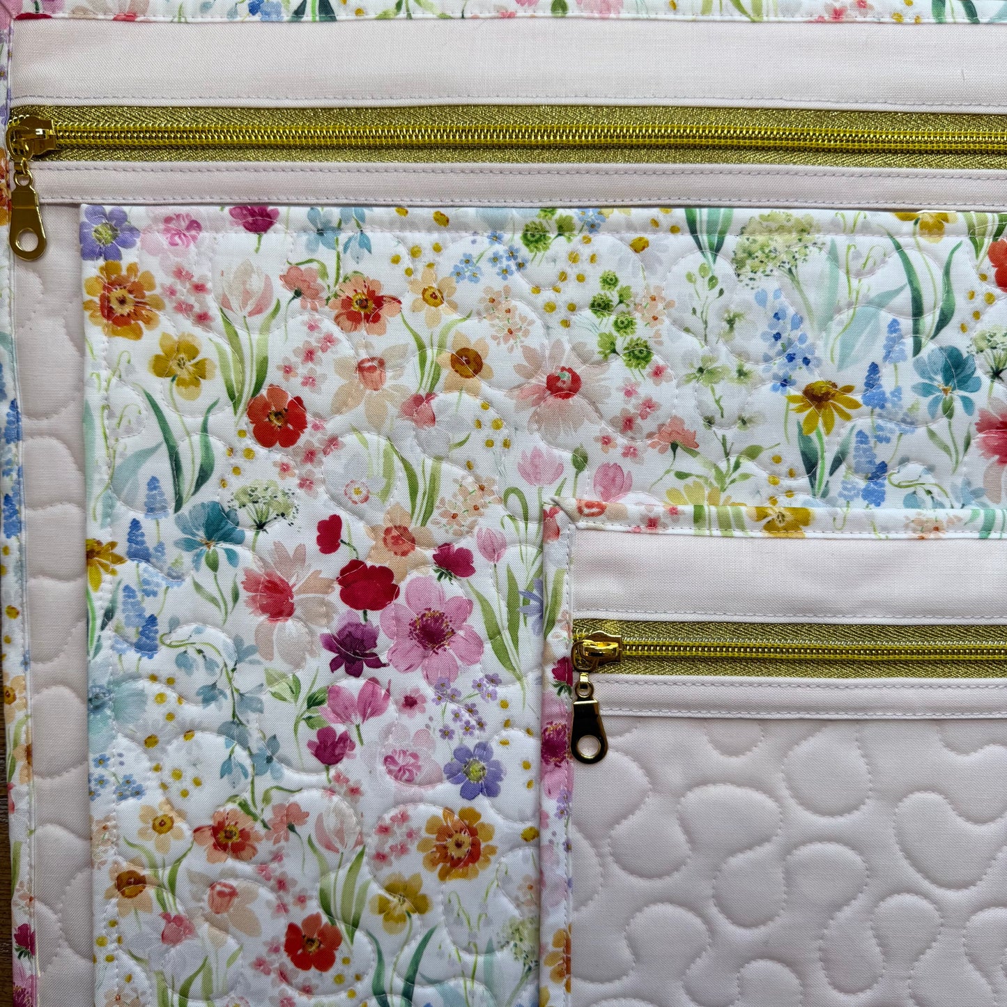 Watercolor Blooms Project Bag