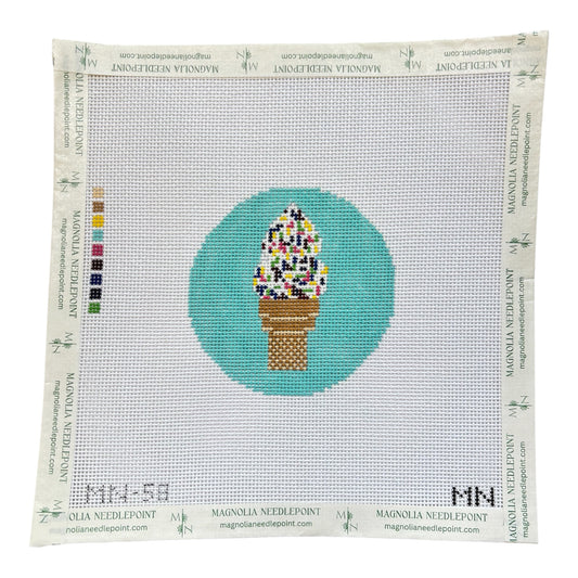 Preorder - Confetti Sprinkles Ice Cream Cone on Blue