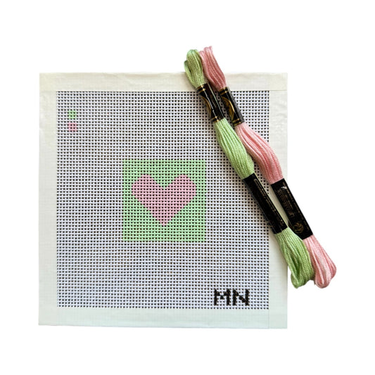Heart Mini Beginner Kit Canvas + Threads