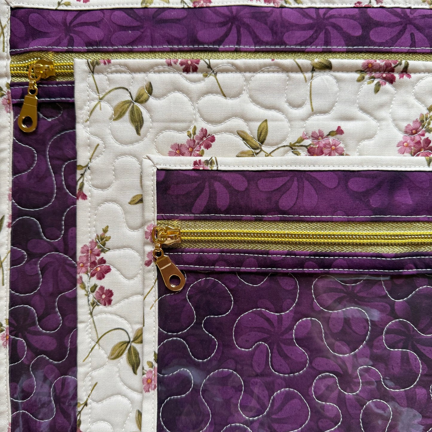 Sugar Plum Floral Project Bag
