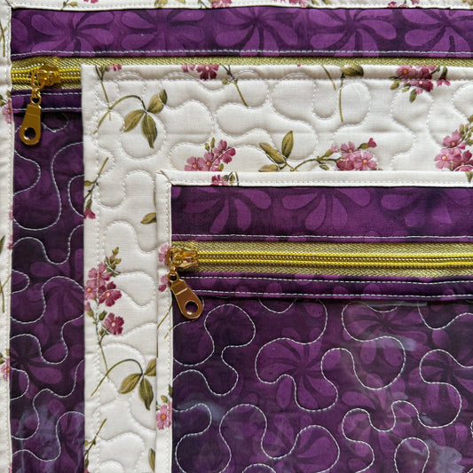 Sugar Plum Floral Project Bag