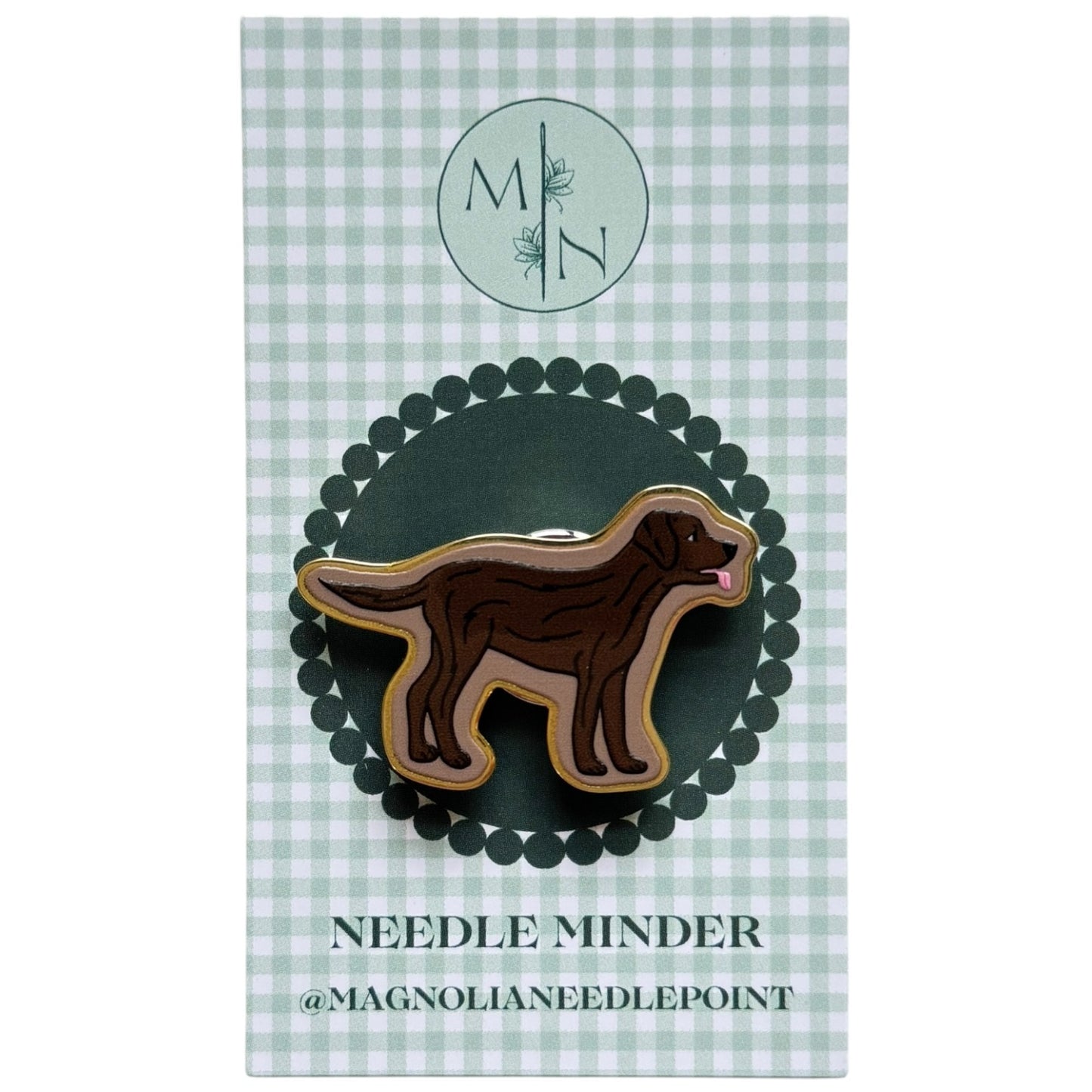 Chocolate Brown Labrador Retriever Needle Minder