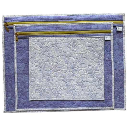 Lavender Paisley Project Bag