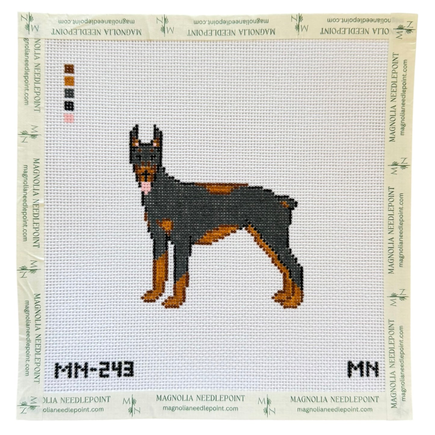 Doberman Black & Rust
