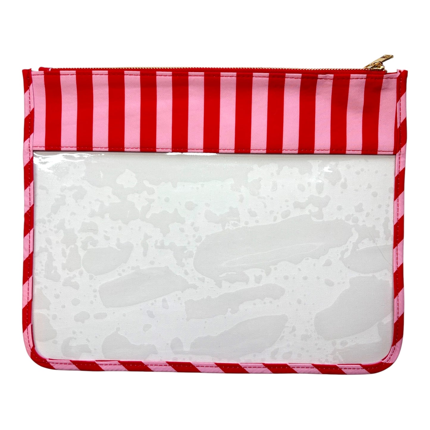 Stitches Red & Pink Stripe Project Bag